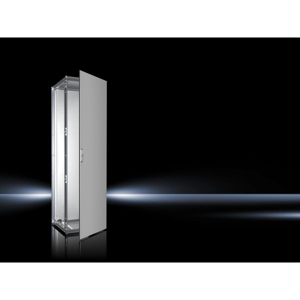 VX Baying enclosure system, WHD: 600x2000x600 mm, stainless steel, single door image 1
