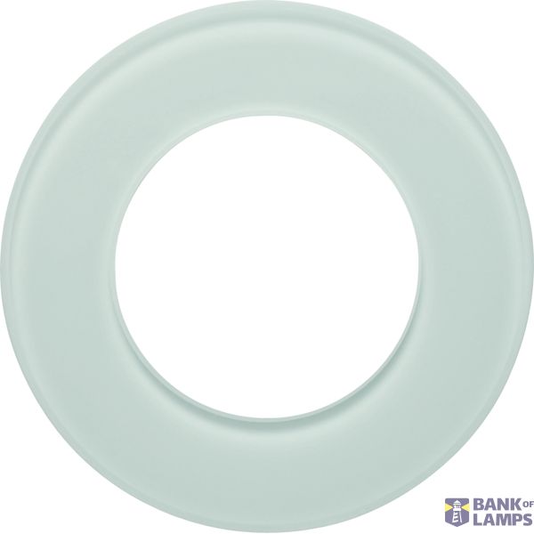 Cover frame 1-v, Series Glass, polar white image 1