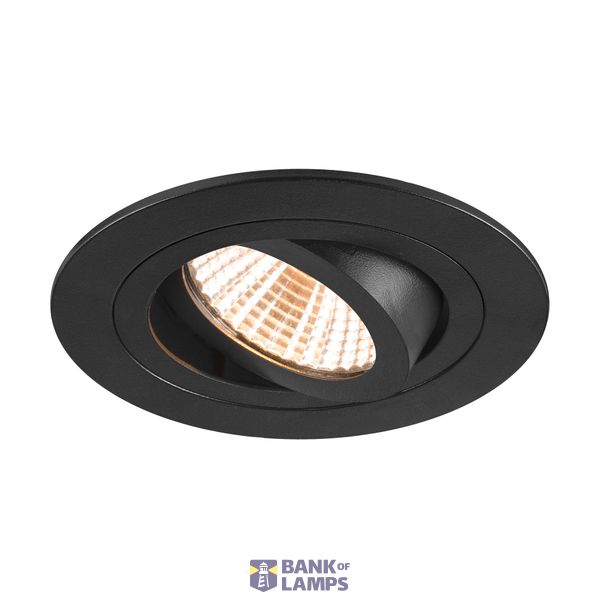 NEW TRIA® 75, recessed ceiling light, 2700K, 38°, IP 20, round, black image 1