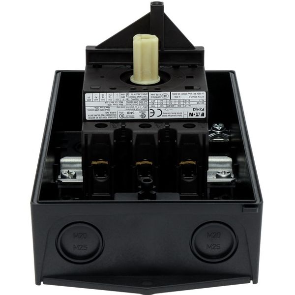 P3-63/I3/SVB-SW On-Off switch, P3, 63 A, surface mounting, 3 pole, STOP function, With image 5