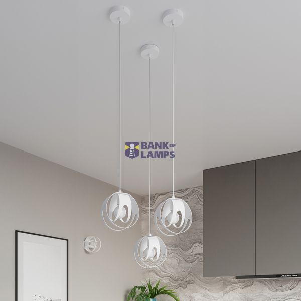 HANGING LAMP TULOS 1 WHITE E27 1X60W IP20 image 5