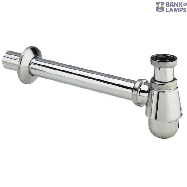 Bidet bottle trap without outlet 11/4"x32-200mm, chrome image 1