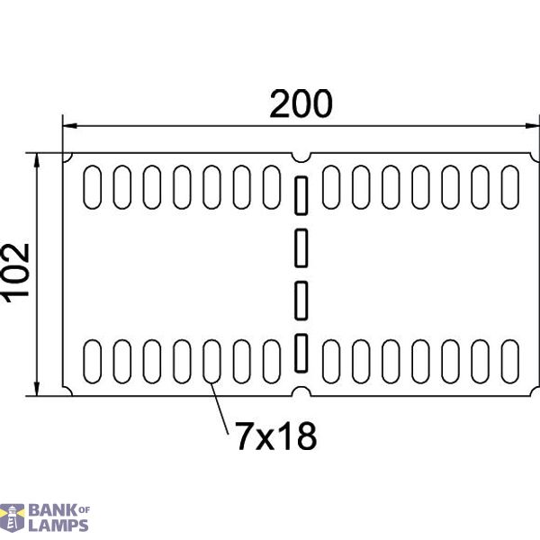 Universal connector with edge protection 110x200 Steel Strip galvanise image 2