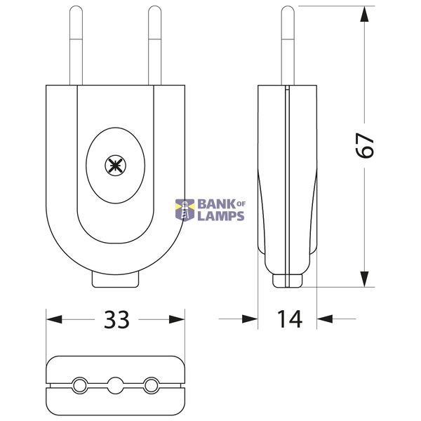 FWC Flat Black Plug image 2