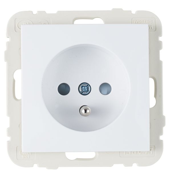 SAF EARTH SOCKET FRENCH W/SCREWLESS TERM WH image 2