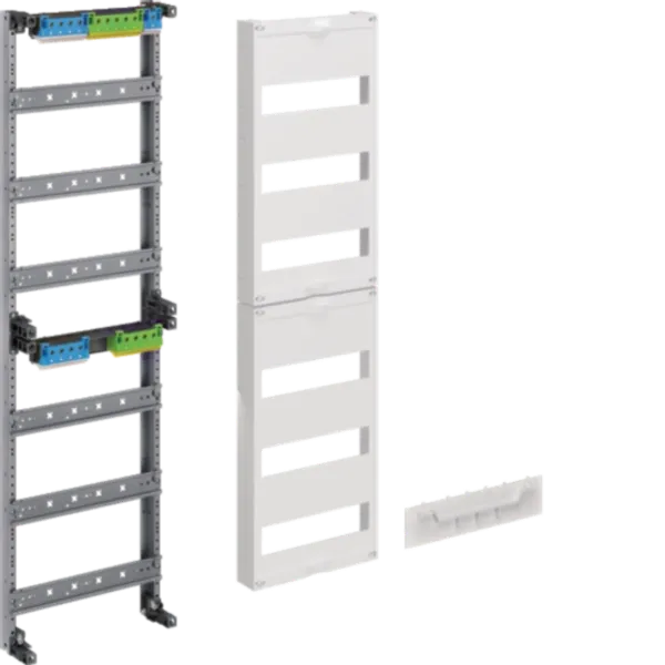 Distribution panel, univers Z, H: 900mm, 6-row, 1-field, PE/N horizontal, split hood image 2