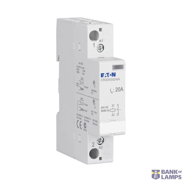 Installation contactor, 20A, 24V AC, 1NO image 5