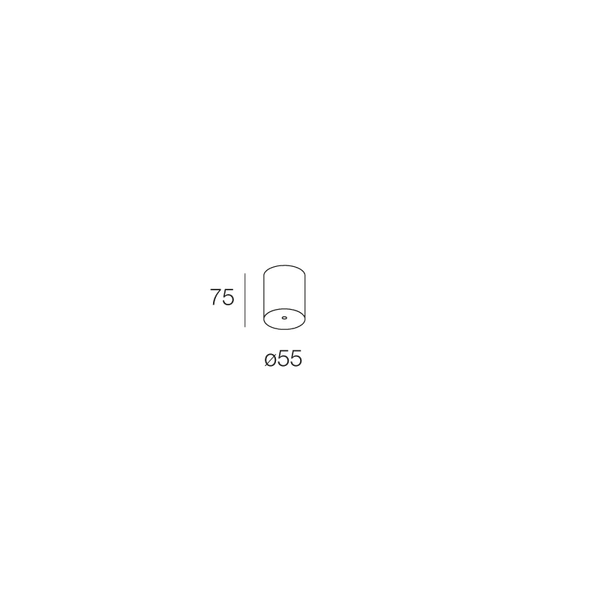 ROSONE PLAFONE D. 55 NERO image 1
