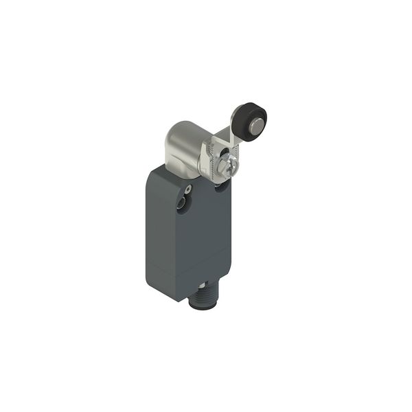 Modular prewired switch with adjustable shaped metal revolving lever diam. 14 roller image 1