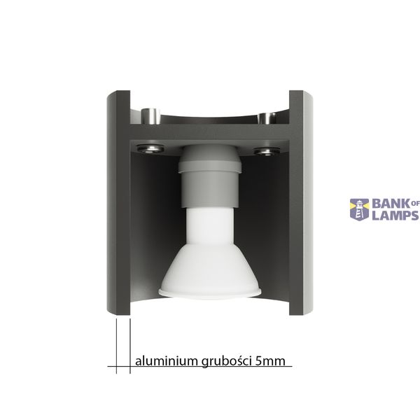 SPOT ORBIS 2 GREY GU10 2X40W IP20 image 6
