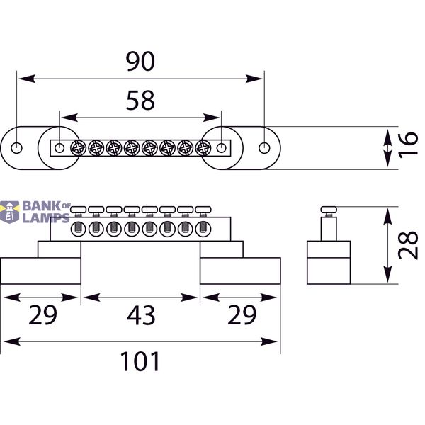 LZPB 8P terminal strip image 2