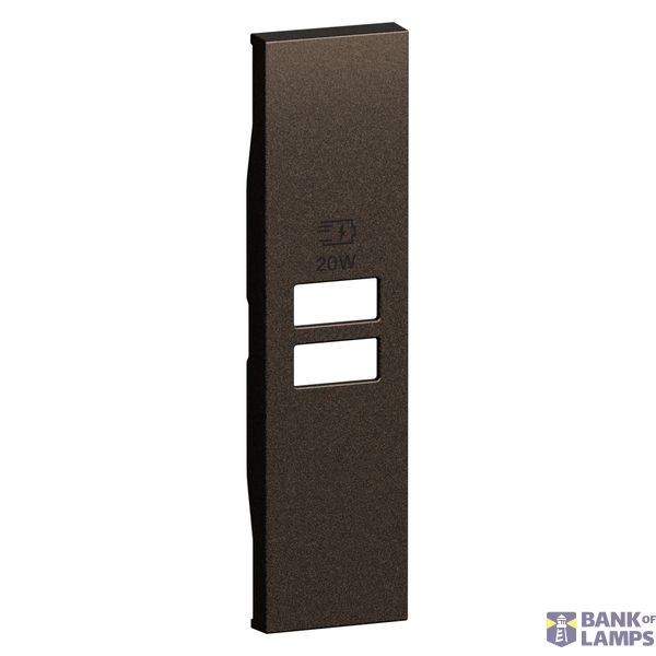 L.NOW - 2USB CHARGER COVER 1M BRONZE image 1