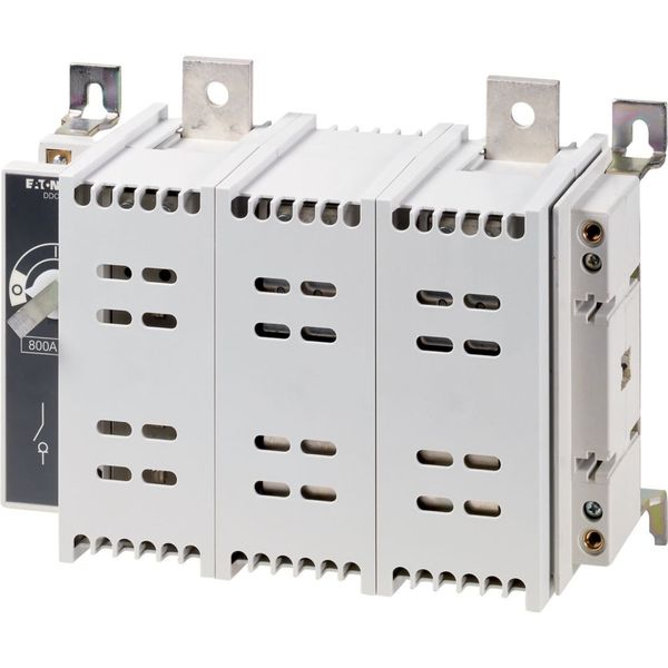 DDC-800/2-SK DC switch disconnector, 800 A, 2 pole, 1 N/O, 1 N/C, Without rotary handle and drive shaft, rear mounting image 3