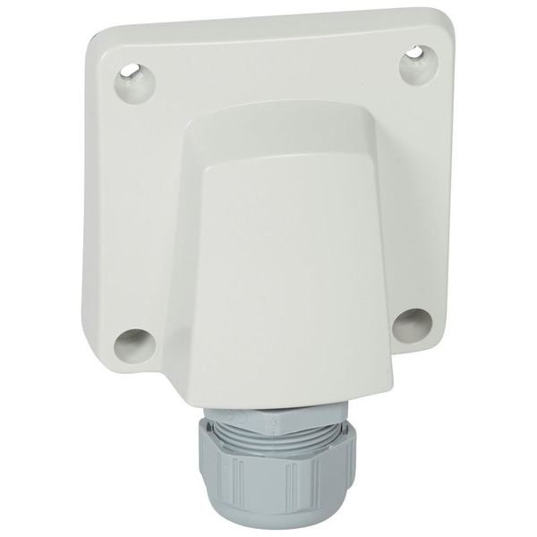 PLEXO 20-32A CABLE OUTLET WITH CABLE GRIP - GREY/WHITE - FLUSH image 1