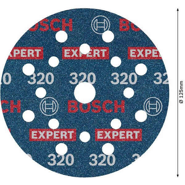 Sanding foil Expert O780,125mm,320,6 image 3