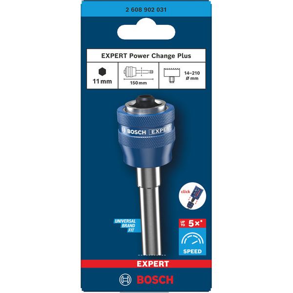 Extension bar 150 mm/6" PC Plus mandrel 7/16" 11 mm image 1