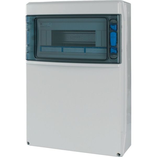 IKA-C-1/12-ST-X IKA professional distribution board, IP65 + clamps + mounting plate for built-in sockets image 6