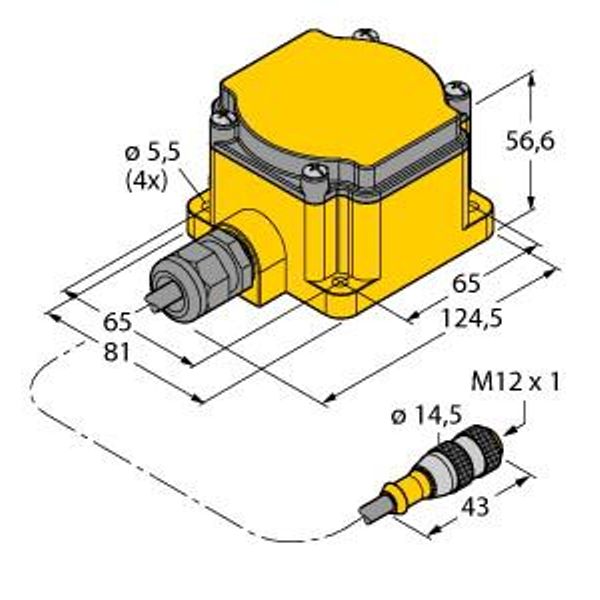 Battery Module For External Power Supply of DX80 Radio Devices   DX81-LITH-NB image 1