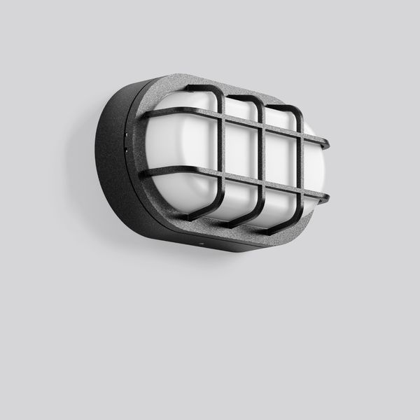 Alu-Lux oval, 8 W, 480 lm, 830, anthracite, Phase-cut Ceiling and wall image 2