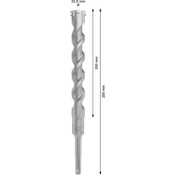 Hammer drill bit SDS-plus-5X 22 x 200 x 250 mm image 3