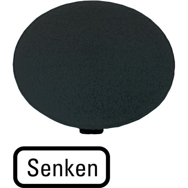 M22-XDP-S-D18 Button plate, mushroom black, DECREASE image 6