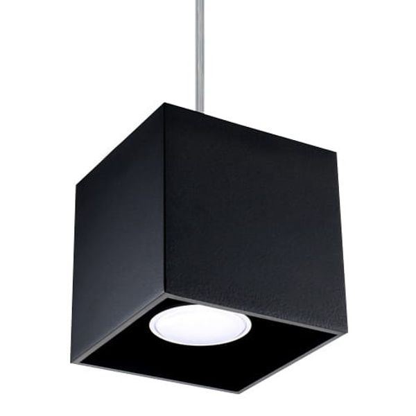HANGING LAMP QUAD 1 BLACK GU10 1X40W IP20 image 1