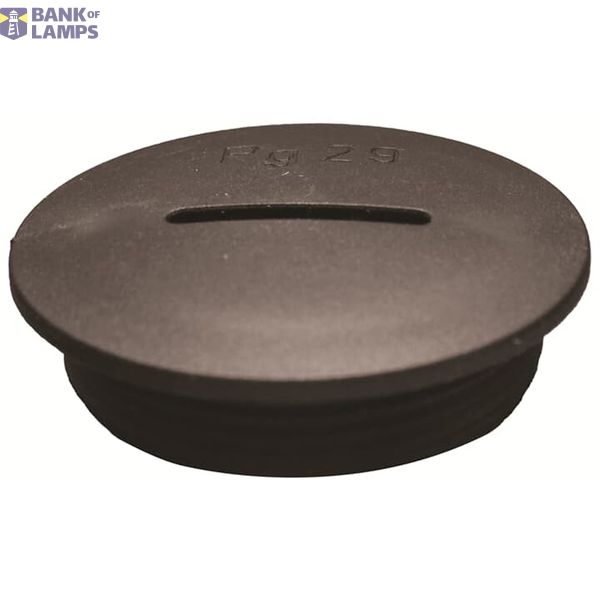 Plug Round Polyamide 6 with 25 Percent Glass Fibre M50 Black RAL 9005 image 1