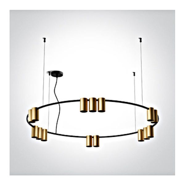 63146D/BBS BRUSHED BRASS PENDANT GU10 15x7W IP20 100-240V image 1