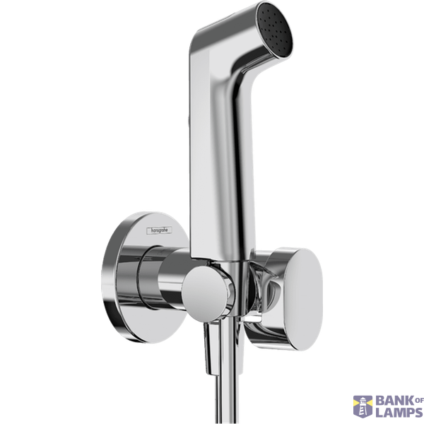 Bidette 1jet S EcoSmart hand shower set surface-mounted part, chrome image 1
