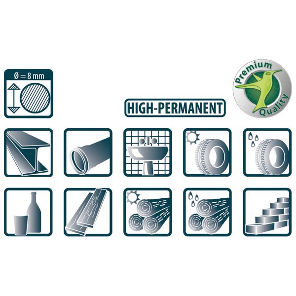 Pica 8080 GEL Signalmarker wit image 1