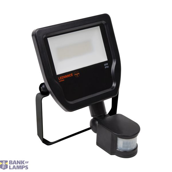 REFL. FLOODLIGHT LED 20W/3000K BK S IP65 image 1