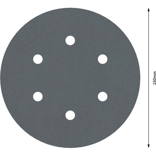 F355 sanding sheet, pack of 5 150 mm, 600 image 1