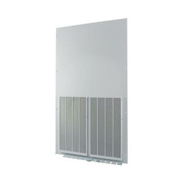 XTSZFFPV42-W1100 Front plate (section high), ventilated, W=1100mm, IP42, grey image 2