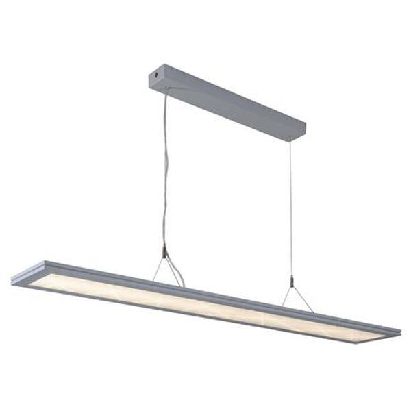 MODUS ART5000,  direct/indirect 80/20, pendant, LED 830, non-dimmable, rectangle 200x1210mm, decor A, ceiling gear box image 1