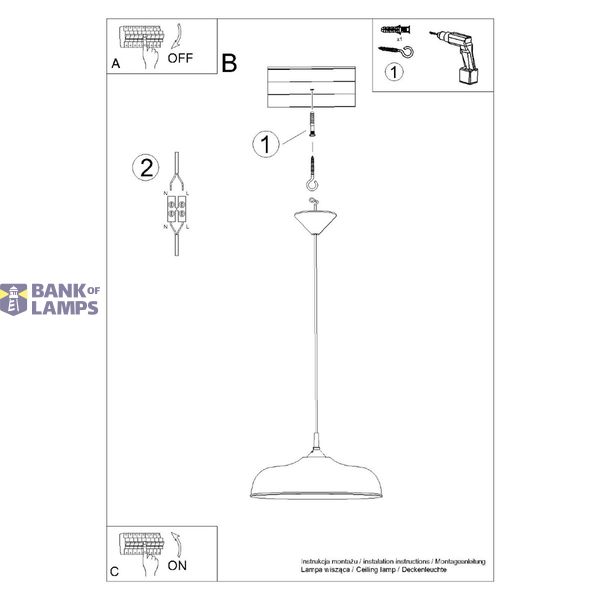 Pendant lamp GINA white image 6