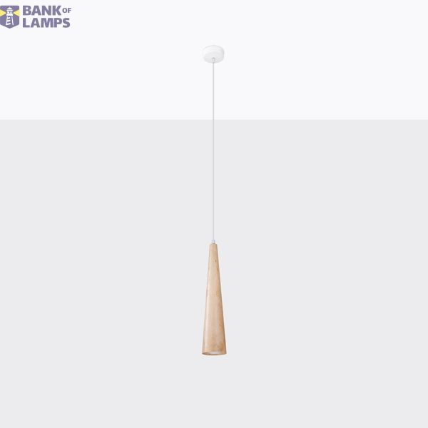 HANGING LAMP SULA 1 NATURAL WOOD GU10 IP20 image 8