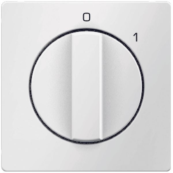 Cover. for rotary switch. birch Q.1/Q.3/Q.7, polar white image 1