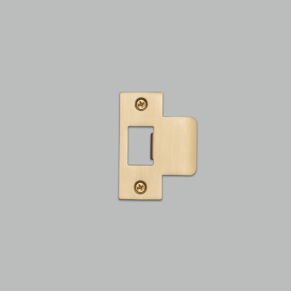 STRIKE PLATE KIT / T SHAPED / 54 MM DOOR / BRASS image 1