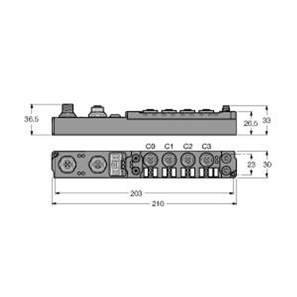 piconet Coupling Module for PROFIBUS-DP 4 Digital PNP Inputs Filter 3 ms   SDPL-0404D-1004 image 1