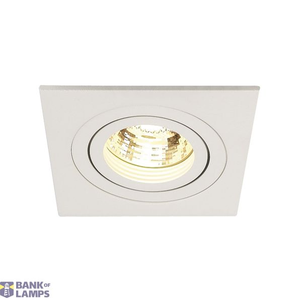PIREQ GU10 SQUARE Downlight, white, max. 50W, incl. clip springs image 2