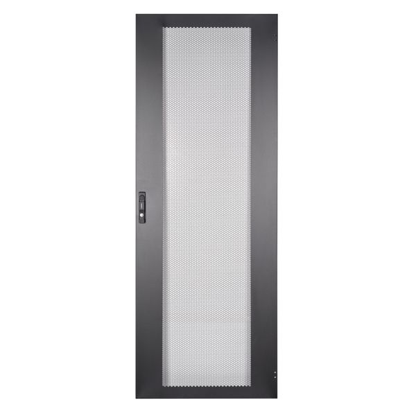 Metal door perforated 80% for S-RACK 42U, W=800, RAL9005 image 1