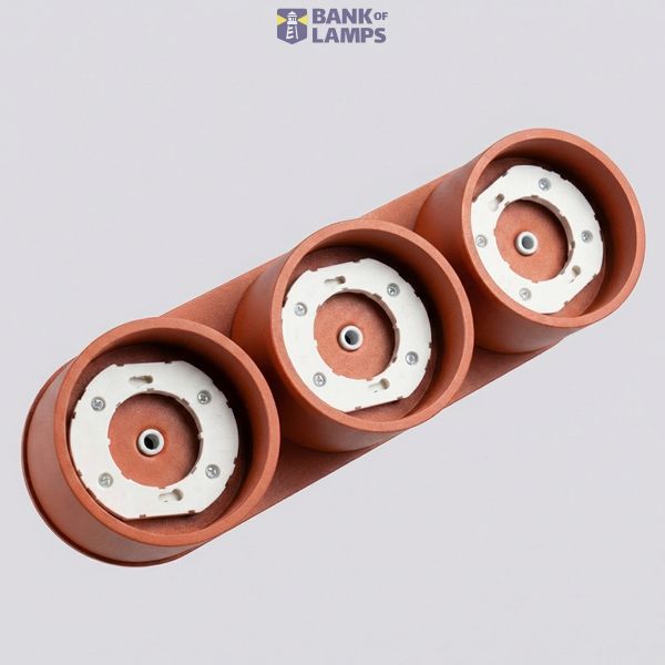 Ceiling lamp MODO 3 red ochre Gx53 image 3