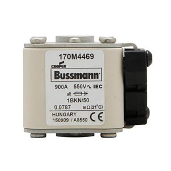 Fuse-link, high speed, 160 A, AC 1250 V, size 1, 51 x 69 x 74 mm, aR, IEC, UL, single indicator image 4