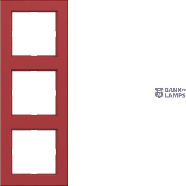 Triple cover frame, A.1, glossy red image 1