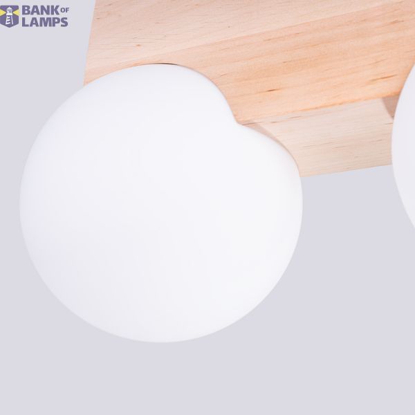 Ceiling lamp BULBO 2 natural wood image 13