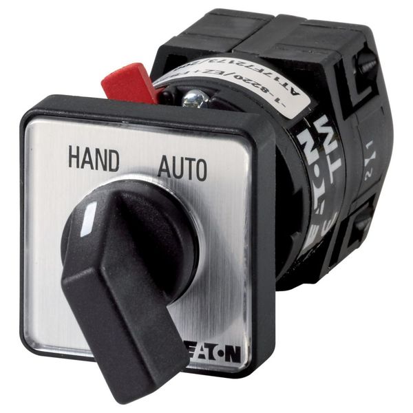 TM-1-8220/EZ+FS288 Changeoverswitches, TM, 10 A, centre mounting, 1 contact unit(s), Contacts: 2, 60 °, maintained, Without 0 (Off) position, HAND-AUTOMATIK, Design numb image 3