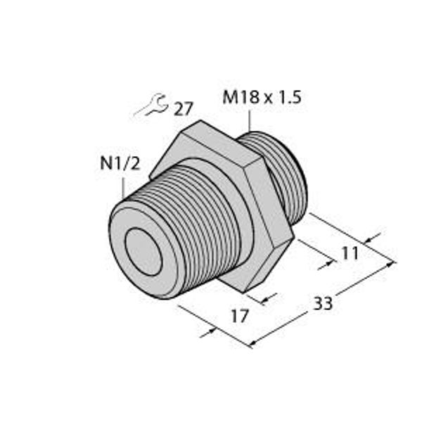 Accessories Screw-In Adapter   FCA-FCST-N1/2-A4 image 1