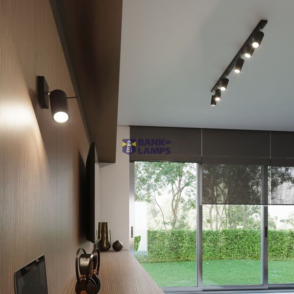 RING CEILING LAMP 3L BLACK GU10 3X40W IP20 image 8