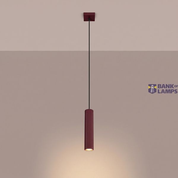 Pendant lamp KARBON 1 burgundy image 10