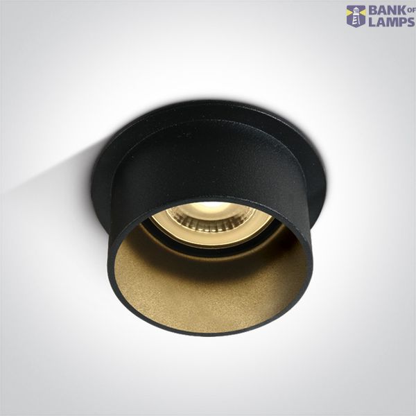 BLACK GU10 10W DARK LIGHT image 1